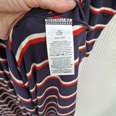 Boden Dress UK 20 R New BNWT Hotch Stripe Jersey Midi Red Navy White Flare
