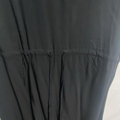 GAP Women’s Size M Black Solid Sleeveless V-Neck A-Line Tiered Midi Dress NWT