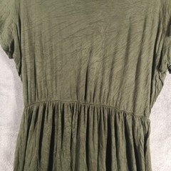 FRENCH ATMOSPHERE A-Line Tiered Dress Size 1X(16W-18W)Women Pullover Knit Green