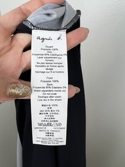RARE AGNES B Prestige Paris Digital Print Dress Size S 1 Sleeveless Boat Neck