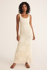 Z Supply Praya Fleur Maxi Dress in Natural Medium