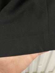 90s Gianfranco Ferre Studio 0001 Ferre Black Wool Blazer Dress Sz 6 NEEDS REPAIR