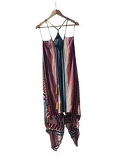 Boho geometric pattern racerback summer midi dress | beach/festival | Size 6-8