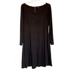 Charcoal Gray Fit & Flare Dress – Classic Flattering Silhouette