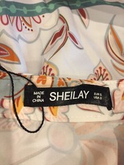 Sheilay Dress, Small, Button-down Sleeveless V-neck stand-up-collar NWT
