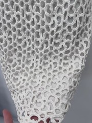 Catherine Malandrino White Dress Bodycon Crochet Sleeveless mermaid beach M