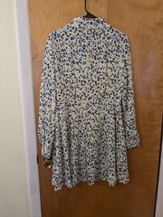 White, Yellow, Green, And Blue Cheetah Print Short Dress.