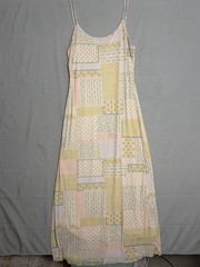 Y2K XL Lined Patchwork Quilt Pattern Mesh See you Monday Dress With soft Lining