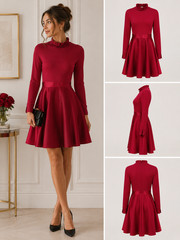 Ted Baker Red Zadi Frill Full Skirt Dress Sz Ted Sz 1/sz 4