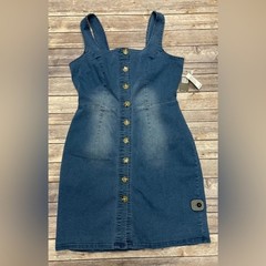 Sharagano Blue Denim Mini Dress Size 12 Large Western Southwestern NWT