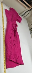 Maeve Anthropologie Dress Womens US 2 Pink Raspberry Faux Wrap Vacation Summer