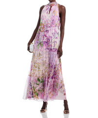 Johnny Was Riona Halter Maxi Silk Dress XL;NWT