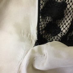 Phaebe Couture Dress Size 0 Sheer Romantic Goth Strapless Cocktail Black Laced
