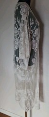 Coven And Co White Bohemian Lace Jacket Kimono One Size 👇check