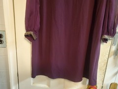 SIMPLY STATED Purple Chiffon Lined Embellished Beaded Cuff Sleeve WOMEN&rsquo;S Size 6