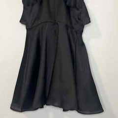 NWT KEEPSAKE THE LABEL FALLING FOR YOU RUFFLE DRESS Sz M $238 BLACK SILK
