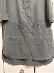 NWT~GAP ~Tencel Olive Green Lightweight Relaxed Fit Pockets Dress Size M/P