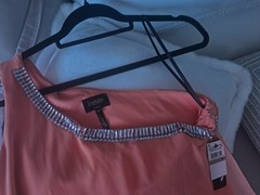Laundry by Shelli Segal SALMON Dress New Womens size 12