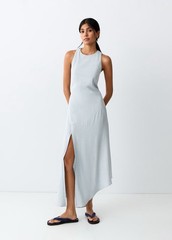 Mango Cross Back Flowing Dress NWT Size XS