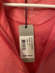 Peter Millar Element Dress Medium Athletic Golf Collared UPF 50 Sleeveless Pink