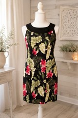 Kim Rogers Women&rsquo;s Sleeveless Tropical Print Dress Sz 18W Stretch