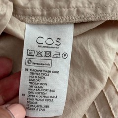 COS cotton puffed sleeve dress SZ S