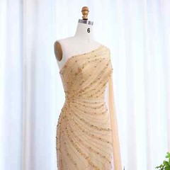 Feather One Shoulder Mermaid Evening Dress with Cape Prom Wedding Party Gowns