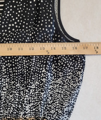 Cluny Abstract Polka Dot Cage Back Midi Dress Size 4 Black & White Casual Chic