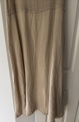 NWT Linen Sand Beige Sleeveless Dress Size M