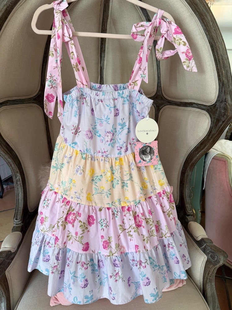 NWT LoveShackFancy x Target Jeanne Tie Strap Floral Cotton Babydoll Dress XS