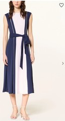 Hobbs Louise Colourblock Midi Dress Midnight Pink UK 22 Occasions Dress