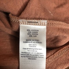 Faherty Cliffside Dress Medium Cedar Wood Linen Cotton Midi NEW NWT $148