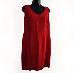 YL By Yair Vintage Red Silk Deadstock Dress Size 14 90s Y2k