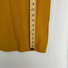 Forever 21 BodyCon Sleeveless N Veck Midi Dress Small Yellow
