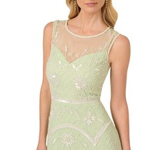 Adrianna Papell Embellished Sleeveless Midi Dress MSRP $329 # 14B 2480 Blm