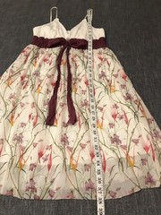Sophie Max Silk Blend Baby Doll Dress Floral Sundress Size Large Fairy Delicate