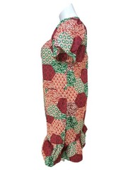 Anthony Richards VTG Boho Patchwork Red Green Mumu Patio Dress Women&rsquo;s Size 5X
