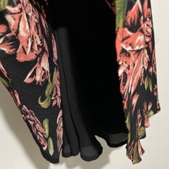 Current Project black floral short sleeve Sundress Size Small