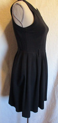 Theory 4Fit & Flare tank Dress BLACK Viscose blend Sleeveless career (no belt)