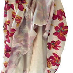 Anthroplogie THML Women&rsquo;s Floral Halter Mini Dress XSPink Cream Tiered Ruffle
