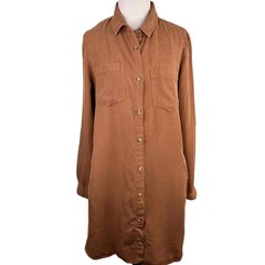 Altar&rsquo;d State Rust Long Sleeve Collar Button Cuffs Shirt Dress Size Small