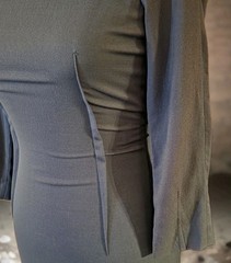 Fendi Blue Wool Blend Sheath Dress IT 36 US 2 4 Made in Italy Tailored Keyhole B