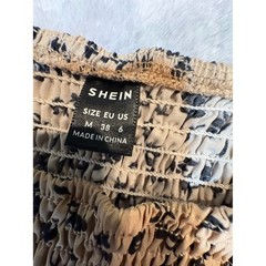 (A6) NWOT Shein Smocked Floral Midi Dress | Size M (US 6) | Boho Long Sleeve