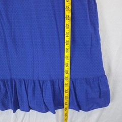 Old Navy Textured Dot Cami Mini Strap Dress Ruffle Hem Adjustable Feminine Vacy