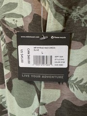 NEW! Eddie Bauer Myriad Maxi Dress Camo Green Size Large L