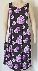 Travel Knit Dress, long A-Line Tank, Stretchy NO-IRON poly/span, #988