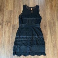 Cynthia Steffe Black Lace Dress