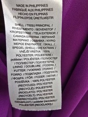 Lauren Ralph Lauren Cape Georgette Cocktail Dress Women&rsquo;s 6 Purple Hook & Eye