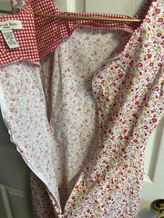 Amanda Smith Dress Med 10 Multicolor Floral Sleeveless Retro shift dress Red