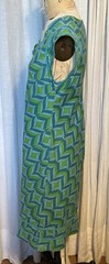 Mexicali Blues Womens Teal Turquoise Green Woven Cotton Dress Sz L(M)used